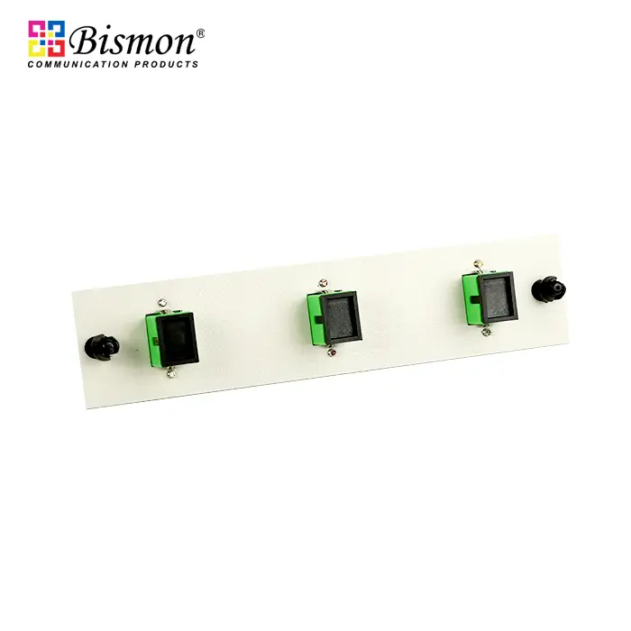 3 SC/APC Snap-in adapter plate Single-mode Simplex Full set